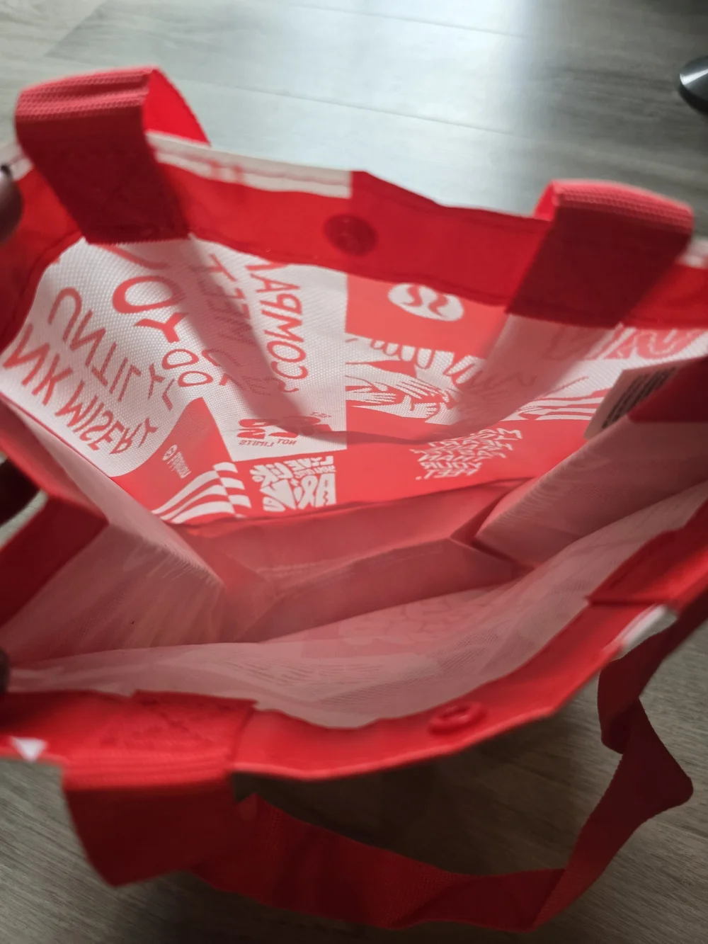lululemon athletica Kids Coral-Red Graphic Tote